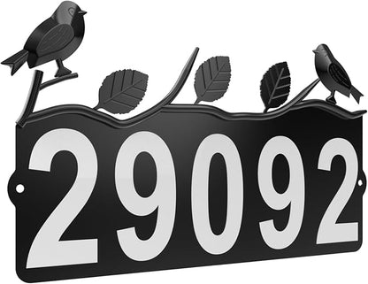 Metal Address Numbers for House, Address Plaque, Waterproof, Rustproof Address Sign for Yard Home Office Street Yard Mailbox