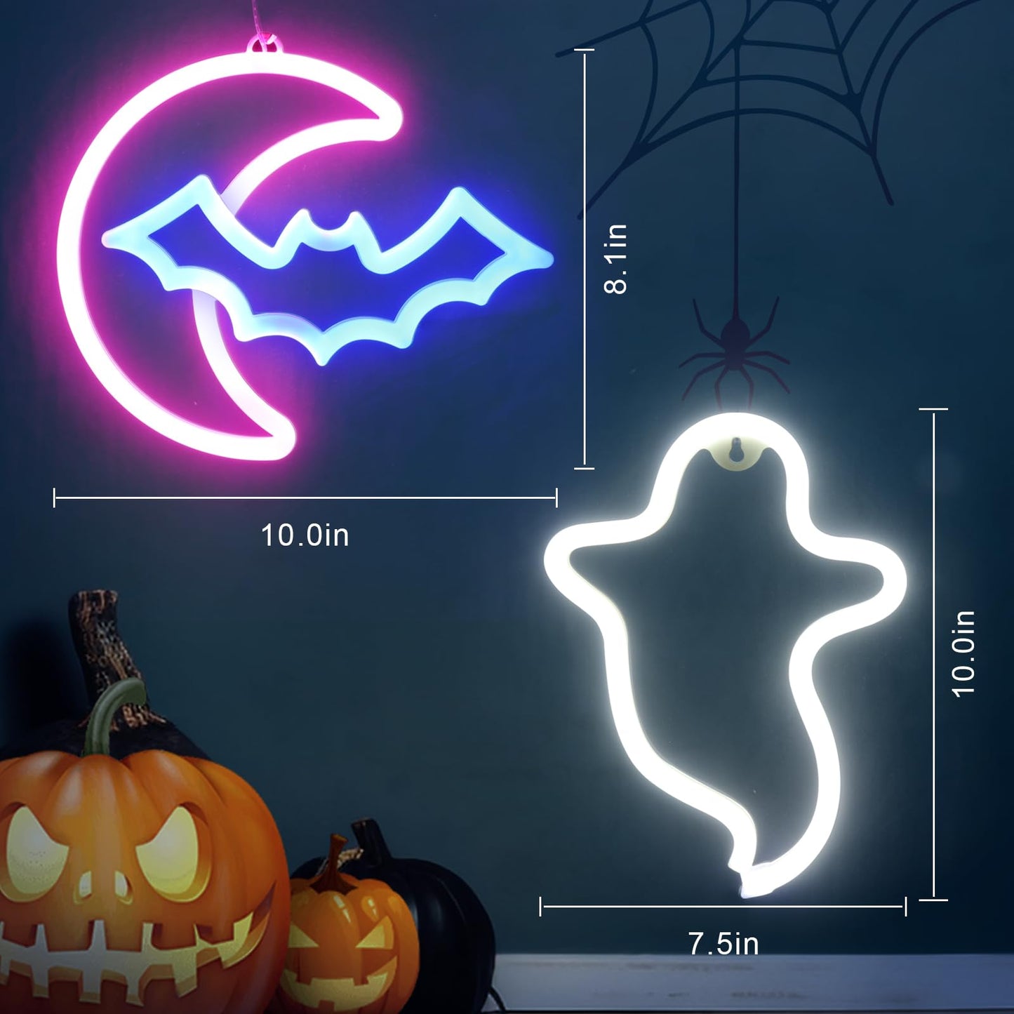 BRIGHTDECK 3 Pcs Butterfly Neon Signs, Neon Light for Bedroom, USB or 3-AA Battery Powered LED Wall Décor for Valentines Day Birthday Gift, Wedding, Party, Home Decor (Pink, Purple, Warm white)