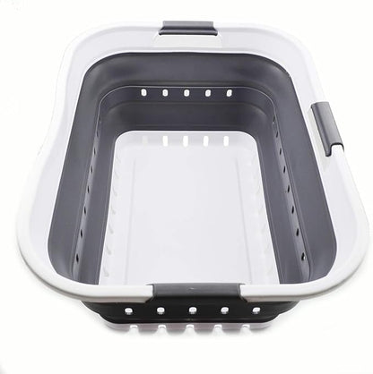 SAMMART 42L Collapsible Plastic Laundry Basket