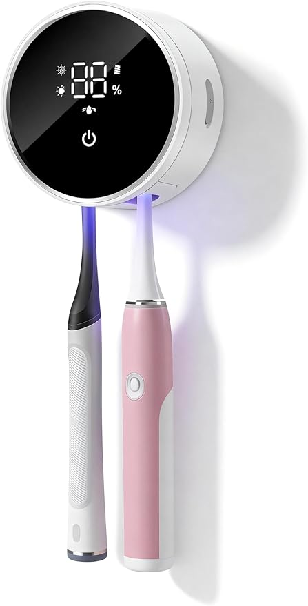 Toothbrush Holders for Bathroom, WONICO Toothbrush Sanitizer Holder, Tooth
