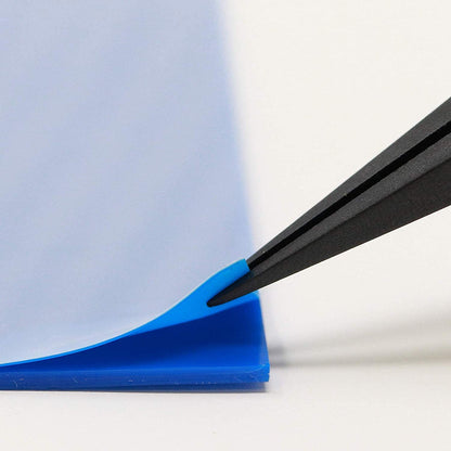 ENGINEER PTZ-41 PPS ESD-Safe Plastic Tipped Tweezers, Straight, Interchangeable Fine Pointed Tips, Stainless Steel Body