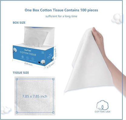 Extra Thick Disposable Face Towel, Disposable Makeup Removing Wipes, 100% USA