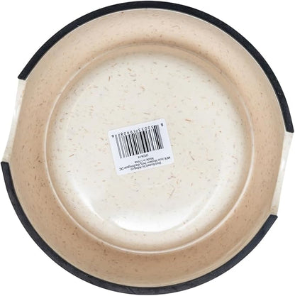 Country Living Set of 2 White Swan Bamboo Dog Bowls (32oz) – Naturally Sourced Bamboo Design, Non-Toxic, Durable, Dishwasher & Microwave Safe and Pet-Safe Feeding Dish, Ideal for Medium to Large Dogs