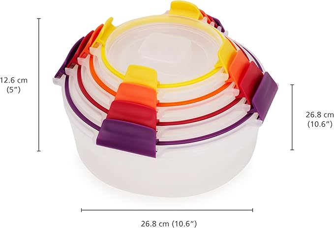 Joseph Joseph Nest Lock 16-piece Plastic BPA Free Food Storage Container Set