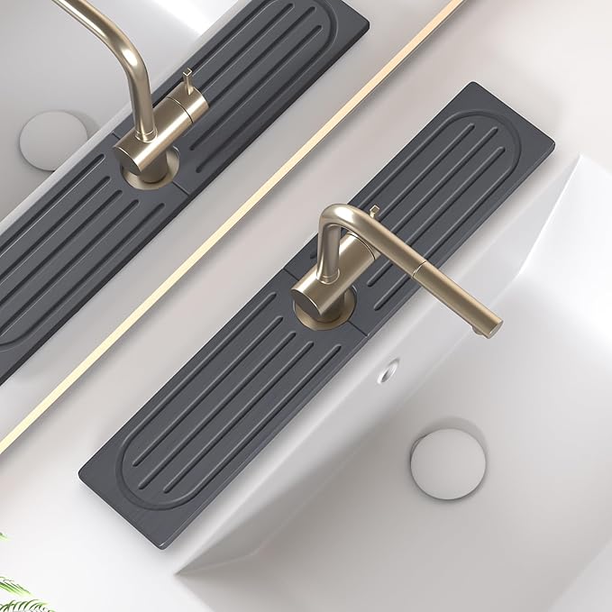 Kitchen Faucet Mat, Diatomite Sink Faucet Mat Splash Guard