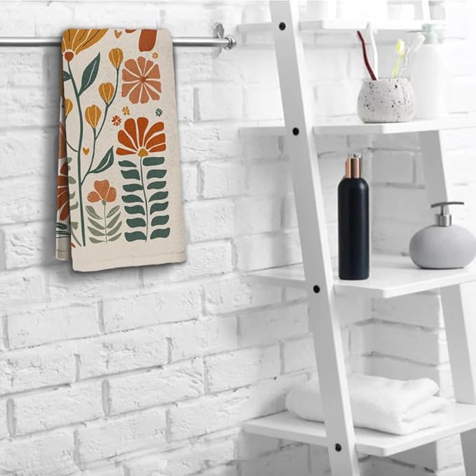 Boho Floral Hand Towels