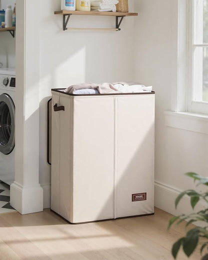SOLEDI Laundry Hamper with Lid 130L Large & Tall Collapsible Laundry Basket