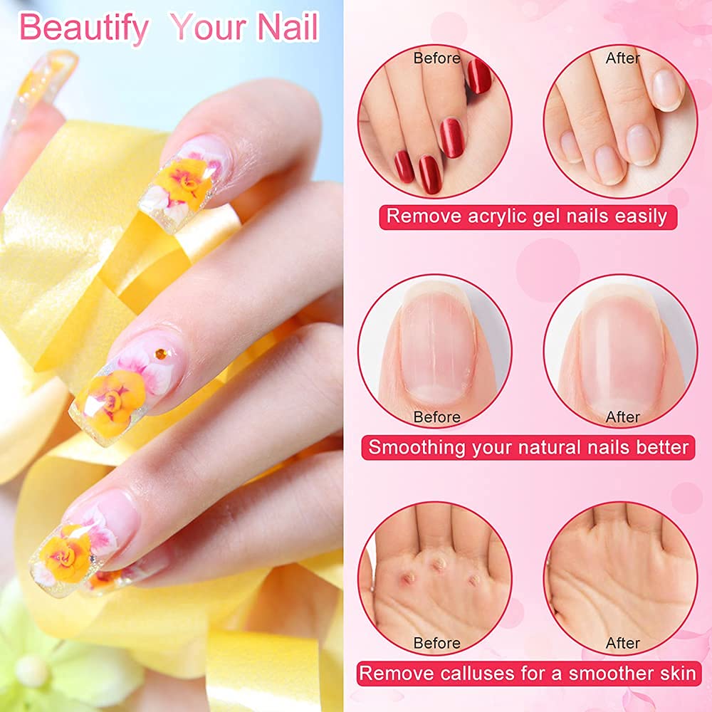Portable Electric Nail Drill File Machine with Acrylic Nail Kit Set Professional 20000rpm Manicure Pedicure with Sanding Bands Brush for Nail Art Gel Nail Polish Tips Clippers