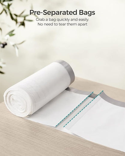 SONGMICS Trash Bags for 8-Gallon Trash Cans, Drawstring Kitchen Garbage Bags