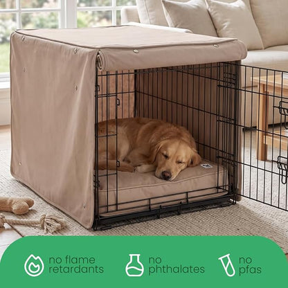 Molly Mutt Wild Horses Dog Crate Cover, 100% Cotton Canvas Cover with 2 Roll-Up Panels, Ideal for Dog or Cat Crate, Durable, Washable, and Free of Harmful Chemicals, 24" x 18" x 21"