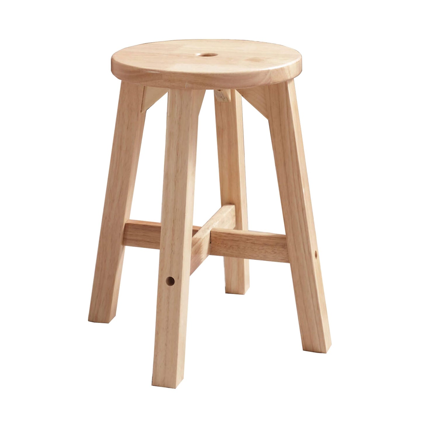 Lestar H18 Wooden Stool, Solid Wood Round Stools