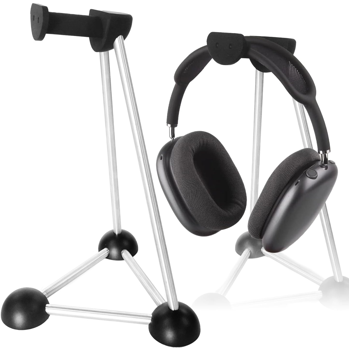 AJKTHGE Headphone Stand, Desktop Headset Holder, Desk Earphone Stand, Gaming Headsets, for SteelSeries/Logitech/HyperX/Sony/Beats/Sennheiser/Anker/Xbox, and All Headphones.(Red) (Black)