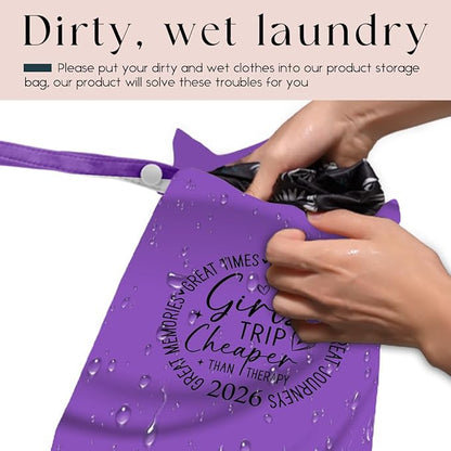 Girls Trip Gifts Wet Dry Bag, Beach Bag Wet Bag Favors,