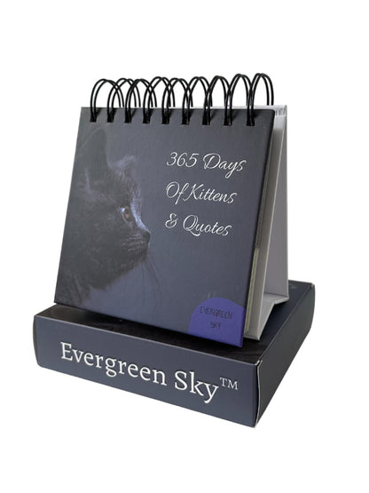 Daily Motivational Cat Calendar – 365 Reusable Quotes & Adorable Cat Photos for Year-Round Positivity – Desk Flip Calendar for Cat Lovers, Cute Animal Enthusiasts, & Motivation Seekers
