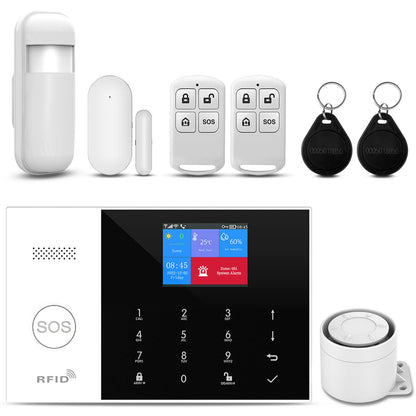 PGST Wireless Home Alarm System 8-Piece Kit, WiFi/4G Alarm System for Home Security with Phone APP Alert (Door Sensor,Siren, Remote, Motion Detector) for Home,Apartment, Compatible with Alexa(105-A)
