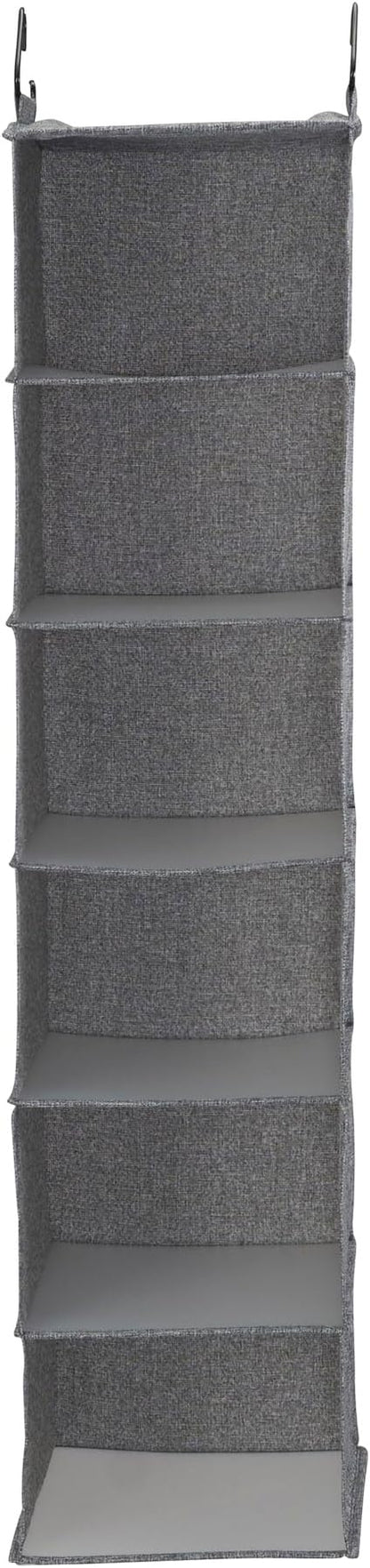 Household Essentials 6 Shelf Hanging Closet Organizer, Hanging Closet Shelf