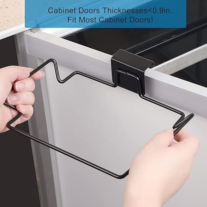 2 Pcs Large Stainless Steel Trash Bag Holder