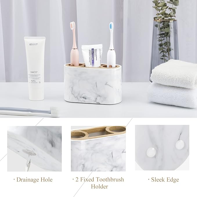 Shinowa Toothbrush Holder, Premium Toothbrush Organizer, Bathroom Storage