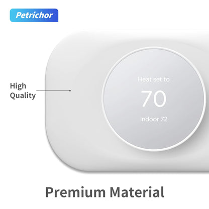 Compatible with Google Thermostat 2020 Wall Plate Cover - Petrichor Nest Thermostat Trim Kit, Made for Google Nest Thermostat 2020, Cover Imperfections Easy to Install - White（2 Pack）
