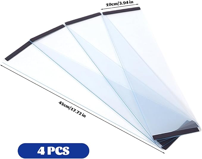 Bird Cage Seed Catcher Guard 4Pcs Anti-Scatter Mess-Free Transparent PVC for Parrot Parakeet