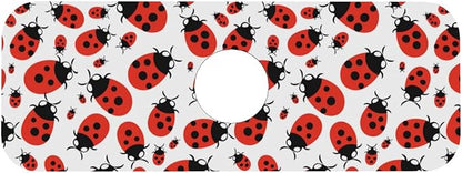 Kitchen Sink Splash Guard Faucet Mat Ladybug Cartoon 15"x5.5", Diatom Mat