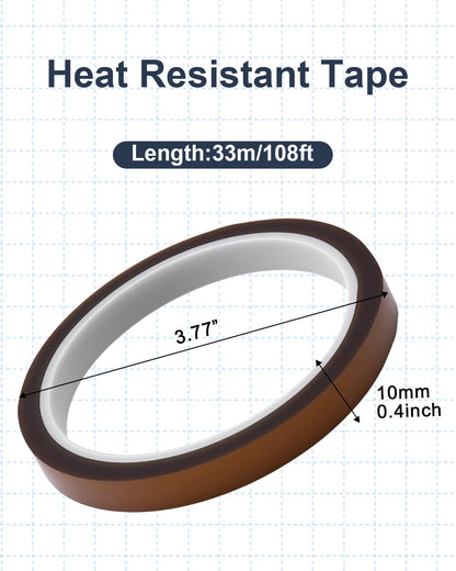 UCEC HTV Cooling Block & 2 Rolls Heat Resistant Tape, DTF Cooling Block for Heat Press with Handle, Heat Press Accessories for Sublimation Paper, Heat Transfer Vinyl, Iron on Vinyl,Heat Transfer Paper