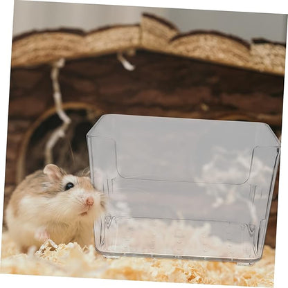 BESPORTBLE 3pcs Hamster Bathtub Little Pet Bathtub Plastic Pet Bath Basin Chinchilla Dust Bath Hamster Practical