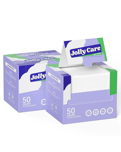 Disposable Face Towels, Soft Makeup Remover Dry Wipes, Thick Facial Tissue