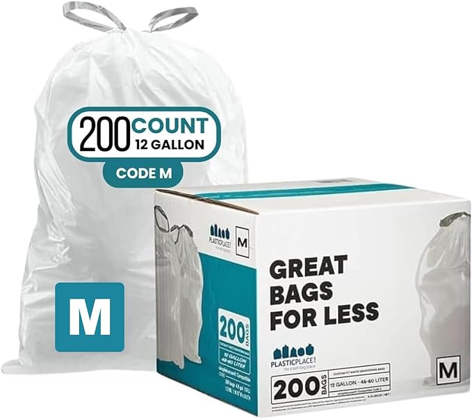 Plasticplace Custom Fit Trash Bags Compatible