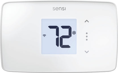 Sensi Lite Smart Thermostat, Programmable, WiFi, Easy DIY, Works With Alexa, ENERGY STAR Certified, ST25W, Most Systems C-Wire Not Required, C-Wire needed with Heat/Cool Only & Heat Pump System -White