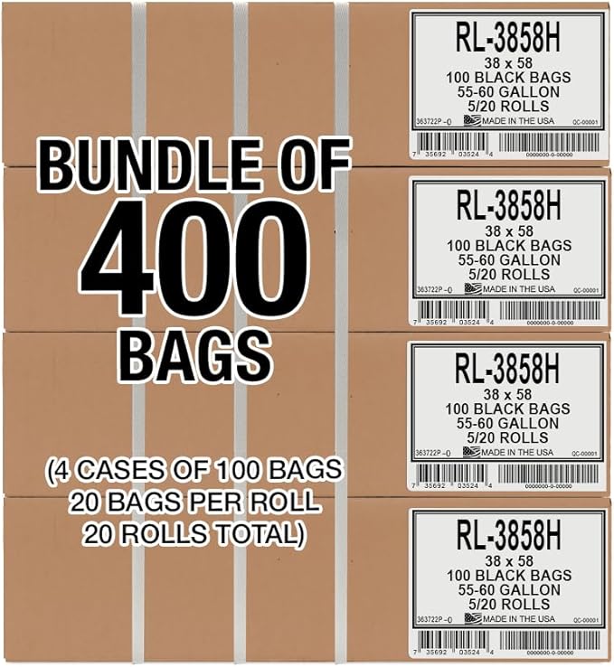Aluf Plastics 55-60 Gallon Trash Liners