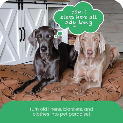 Molly Mutt Medium to Large Duvet Cover, Heat Waves, Brown with Black Accents, 27"x36"x5"