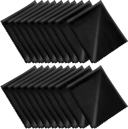 Microfiber Cleaning Cloths 20 Pack in Individual Vinyl Pouch, CKANDAY Glasses