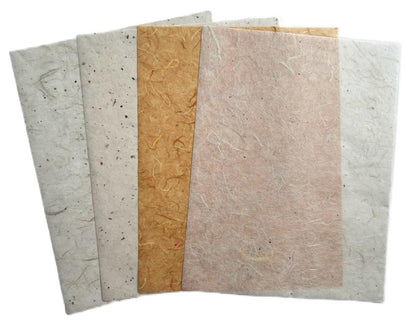 50 Sheets A4 Thin Natural Leaves Rice Straw Mulberry Paper Sheets Art Tissue Washi Paper Design Craft Art Origami Suppliers Card Making Writing (Natural leaves,Onion,etc,, A4)