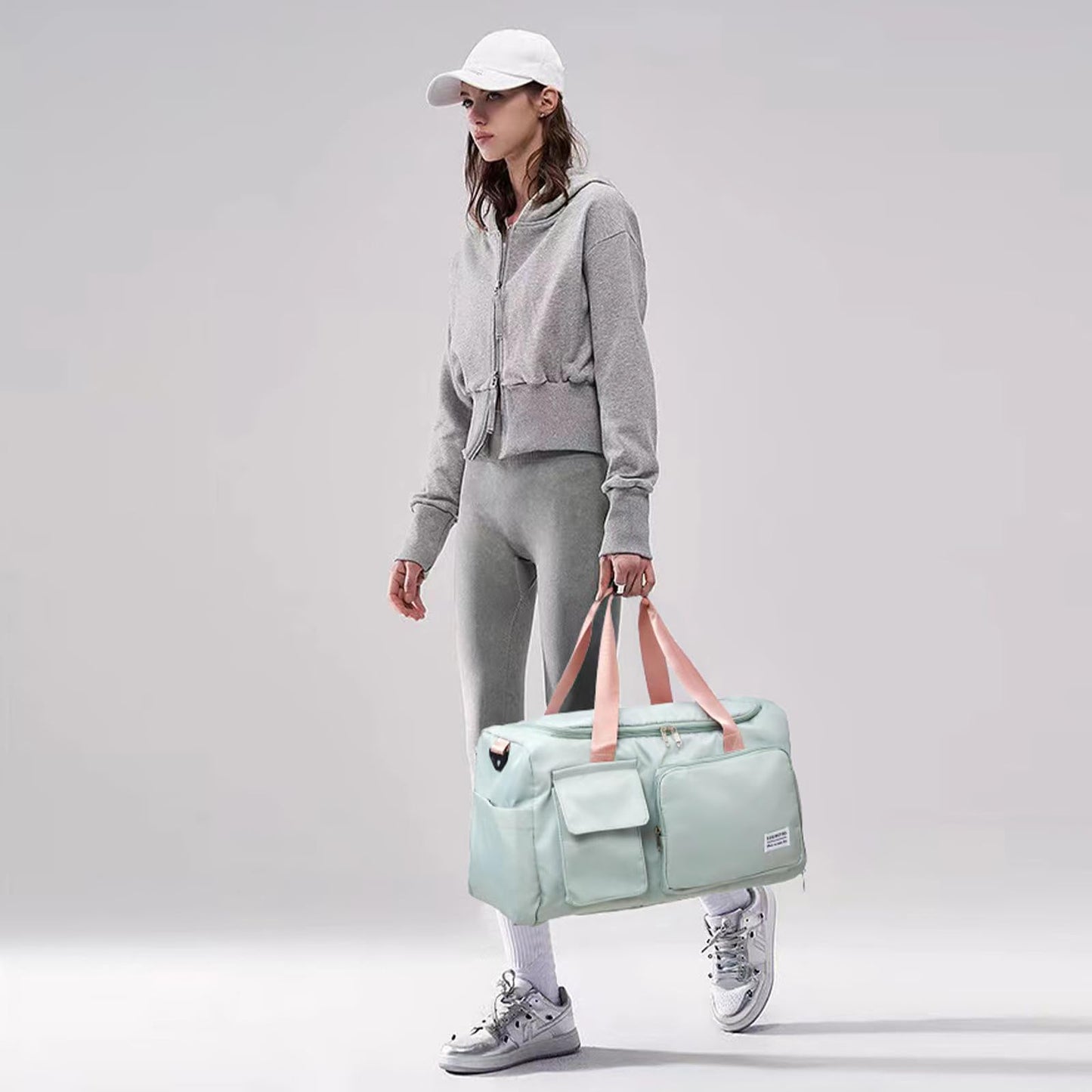 BEULPTN Bag&Toiletry Bag, 05#Green, Gym Bag & Toiletry Bag