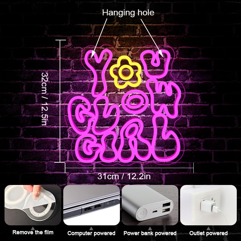 WLHOPE Read Books Be Kind Neon Sign Neon Signs for Wall Decor Dimmable Read Books Neon Lights LED Sign for Book Lovers Gifts Bedroom Bookstore Reading Room Library Study Room Decoration