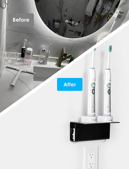OAPRIRE Electric Toothbrush Holder Wall Mounted, Acrylic Electric Toothbrush