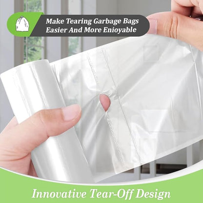 5 Gallon 330 Counts Strong Trash Bags Garbage Bags by Teivio, Bathroom Trash
