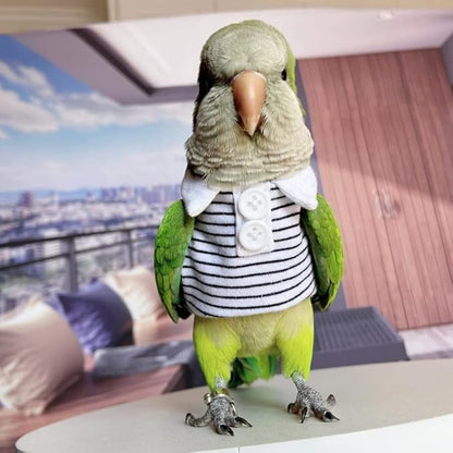 Bird Costume Flight Suit Summer Clothes Cosplay Photo Prop for Parrots Lovebird Parakeet Cockatiel Small Animals Apparel (Without Diaper, Amazon)