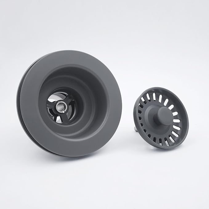 3-1/2 Inch Polymer Urban Gray Sink Drain Assembly