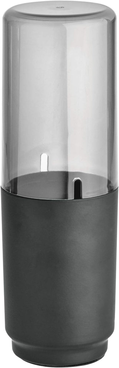 iDesign Austin Covered Holder, Holds Regular and Electric Toothbrushes