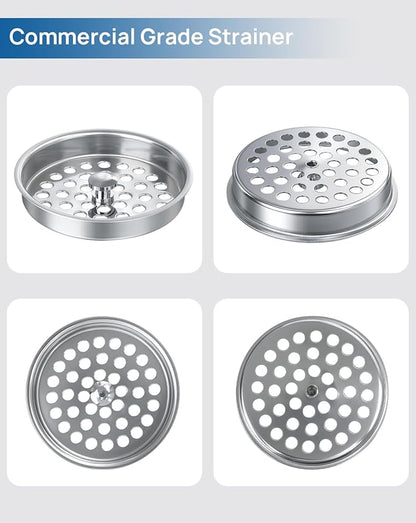 3 PCS Commercial Kitchen Sink Strainer Basket Replacement