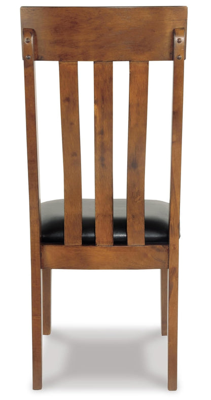 Signature Design by Ashley Ralene Rake Back 19" Dining Room Chair 2 Count, Medium Brown