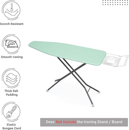 Encasa XO Ironing Board Cover and Pad 49"x18" - 4mm Felt Wide Iron Board Cover