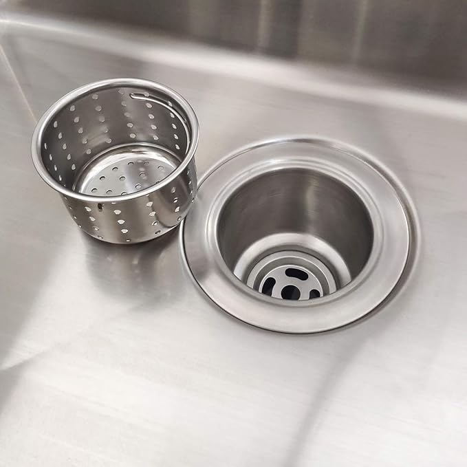 Kitchen Sink Drain Basket Only, 3-inch Basket