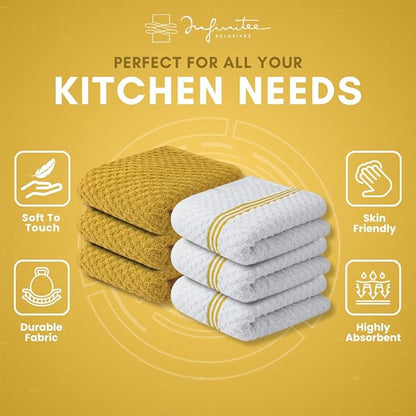 Infinitee Xclusives 100% Cotton Kitchen Towels