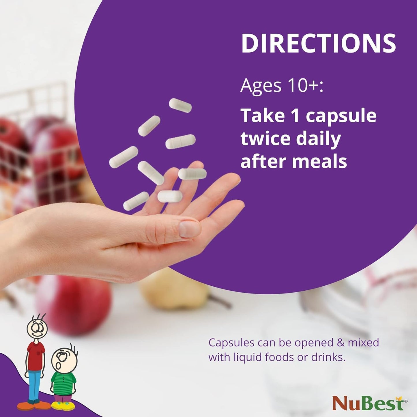 NuBest Tall 10+ - Advanced Bone Strength Formula - Supports Immunity, Healthy Development & Optimal Wellness - for Children (10+) & Teens Who Drink Milk Daily - Pack 2 | 2 Months Supply