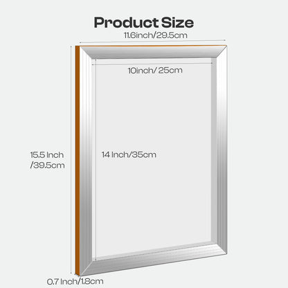 Caydo 4 Piece Silk Screen Printing Frames, 10 x 14 Inch Aluminum Screen Printing Screens with 110 White Mesh for Printing Lovers