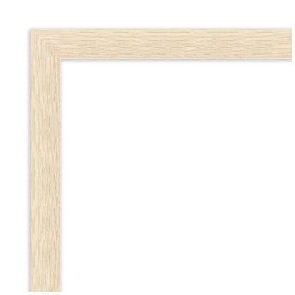 Amanti Art Framed Fabric Pinboard 15 x 42, Scandinavian Tulip Decor by Dina Dankers Printed Casual Bulletin Board for Use as a Vision Board or Wall Organization, Woodgrain Stripe Blonde Frame