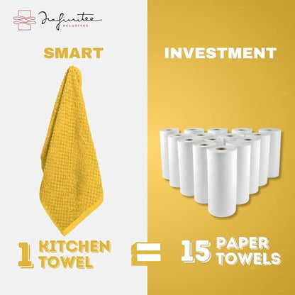 Infinitee Xclusives 100% Cotton Kitchen Towels